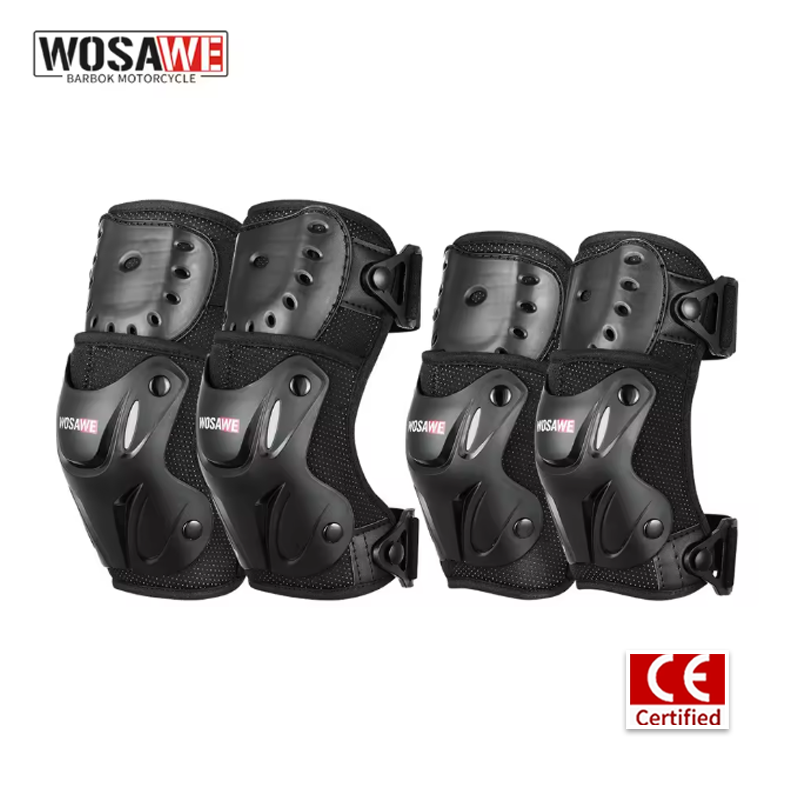 Knee Guard Hard - WOSAWE Adult Motorcycle Knee Pads Elbow