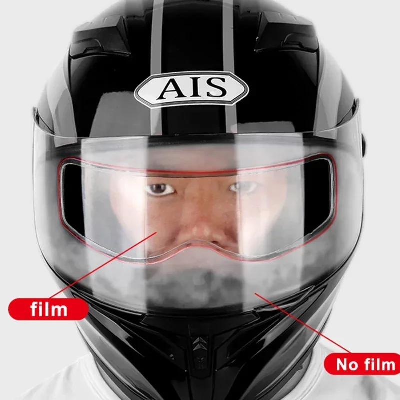 Motorcycle Gear Helmets - Crystal-Clear Motorcycle Helmet Anti-Fog Film Nano