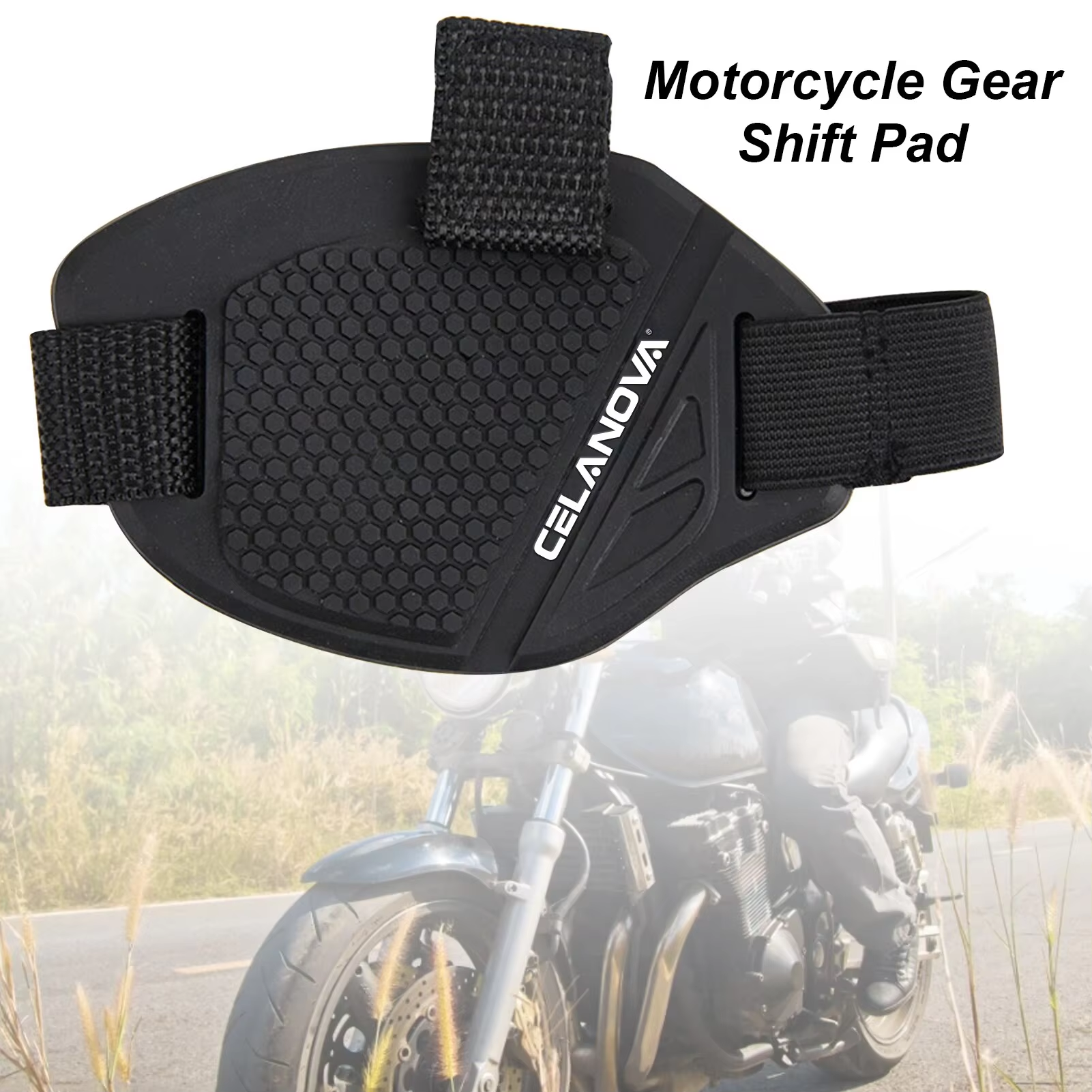 Motorcycle Gear Boots - Motorcycle Universal Shifter Anti-Slip Pad-Heavy-Duty Rubber