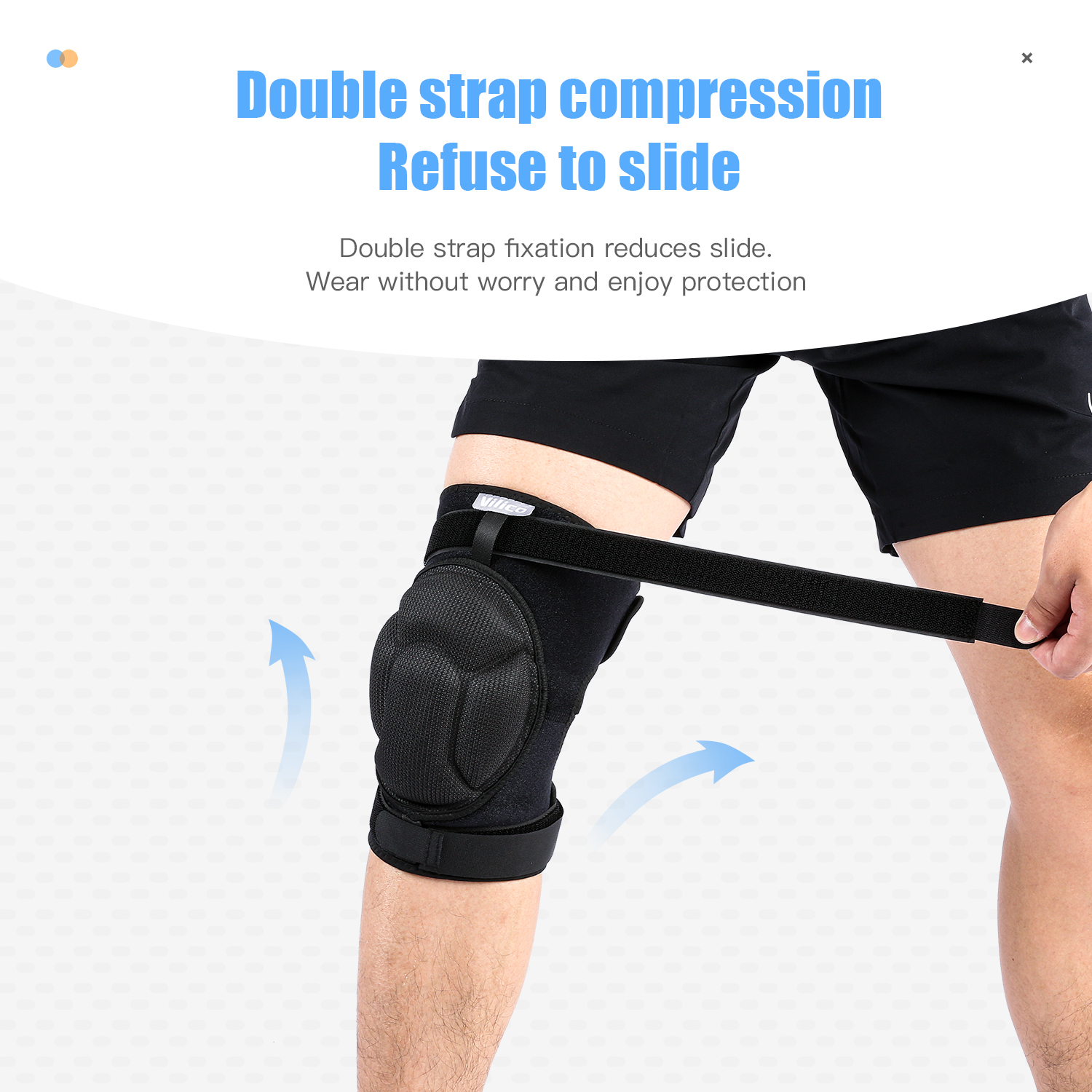 Adjustable hard shell knee pad – обзор и цена Knee Guard Hard